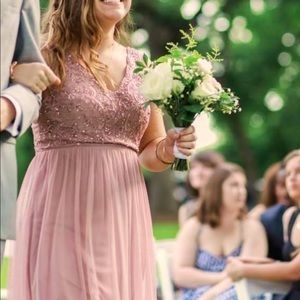BHLDN Orlene Rose Quartz Dress